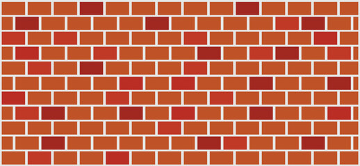 Wall Mural - illustration of brick wall - vector