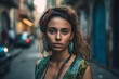 © MiraCle72 - Young Cuban woman on street of  Havana, Cuba, created with generative AI