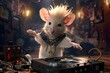Mouse rocking on stage