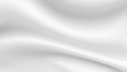 Wall Mural - abstract white fabric texture with soft wave background