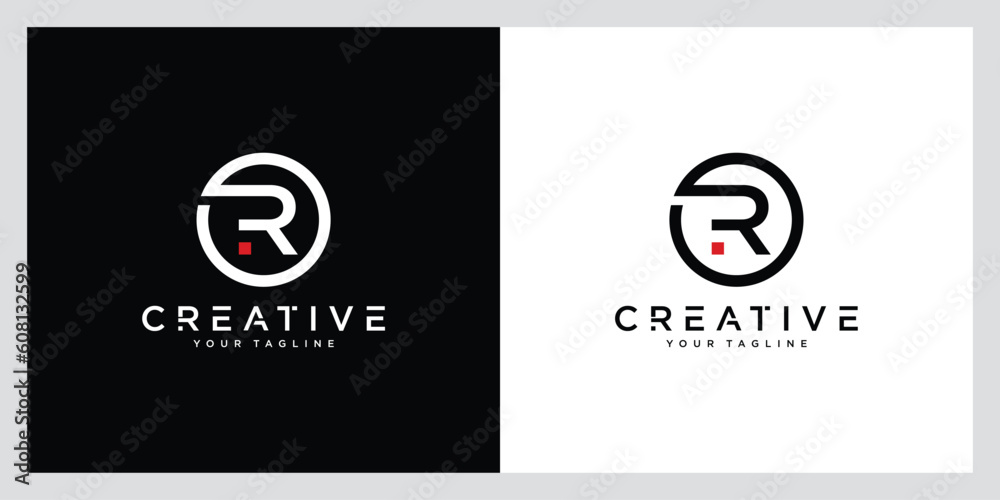 Initial Letter R Logo Design vector Template. Creative R Logo Design ...