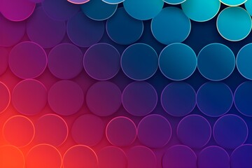 Wall Mural - Gradient colorful circles background, simple abstract wallpaper, Generative AI