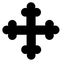 Wall Mural - Cross icon. Christian symbol of christ