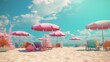 © Hryhor Denys - Summer concept of minimal fashion in bright and soft colors.