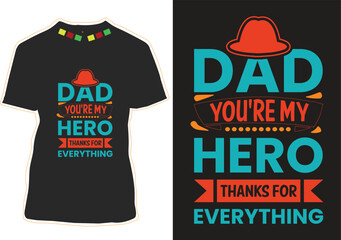 Wall Mural - Father's Day T-shirt Design