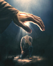 Hand Of Jesus Giving Light