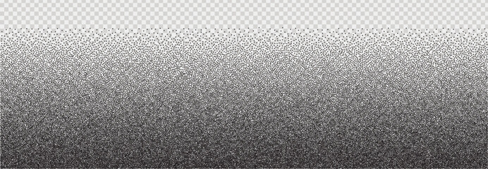 Poster - Noisy background with dots. On a transparent background. Retro grain texture. Vector grunge banner
