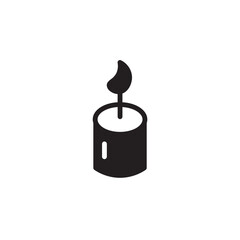 Poster - Candle Line Outline Solid Icon