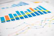 © amazing studio - chart or graph paper. Financial, account, statistics and business data concept.
