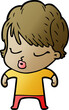 © lineartestpilot - cartoon woman with eyes shut
