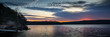 Panoramic sunset at Swartswood Lake State Park New Jersey