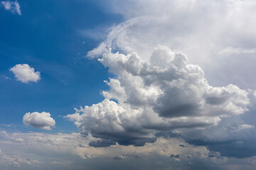 Wall Mural - blue sky with clouds background overlay. ideal for sky replacement