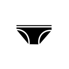 bikini clothes underpants solid icon