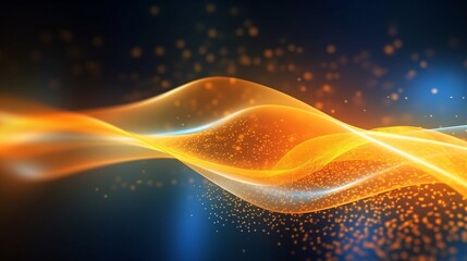 Canvas Print - abstract futuristic background with glowing neon lines. generative ai
