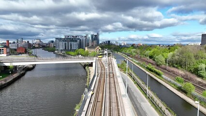 Wall Mural - Manchester Ship Canal and Rail Network