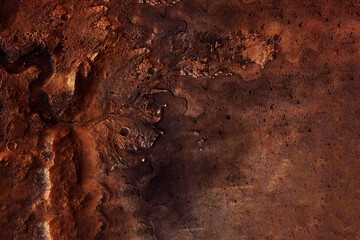 Wall Mural - surface of the planet mars. elements of this image furnishing nasa.