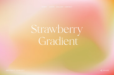 Wall Mural - trendy gradient summer fluid wave background, colorful abstract liquid. strawberry color design for 