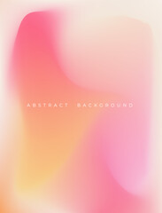 Wall Mural - holographic pink gradient aura pastel mesh background. soft blurry pink, yellow and beige design for