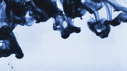 Wall Mural - Color smoke texture glitter ink swirl magic air wave Intro overlay neon blue pink sparkling dust mist flow on dark abstract background