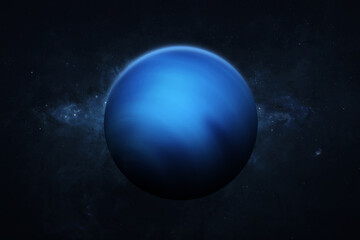 Wall Mural - neptune, galaxy and stars. view of neptune - planet gas-giant of the solar system. this image elemen
