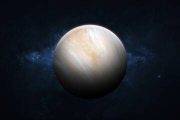 Wall Mural - venus, galaxy and stars. view of venus - planet of the solar system. this image elements furnished b