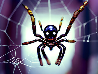Spooky scary abstract spider background seq 17 of 26