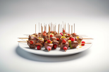 Wall Mural - skewers with vegetables