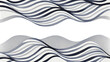 water waves ripple texture with copy space. Transparent, isolated, blue, grey navy, silver, white water wave illustration. Graphic Resource abstract background, backdrop ocean wave. Generative AI