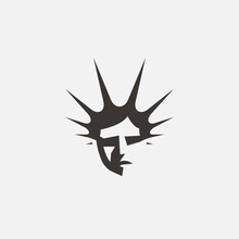 Helius Negative Space Head Simple Logo With Vintage Designs