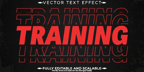 Sport text effect, editable stylish and gym text style