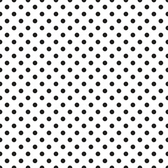 Poster - abstract seamless geometric black dot pattern vector.