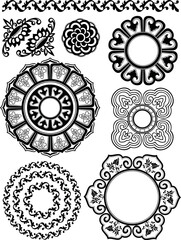 Sticker - set of floral element