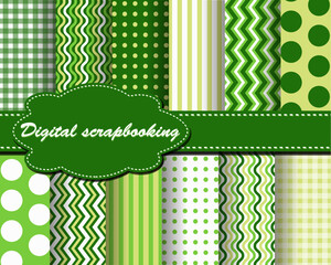 set of vector paper for scrapbook