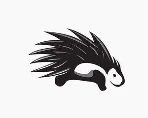 Wall Mural - hedgehog porcupine vector logo icon symbol design template illustration inspiration
