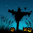 vector illustration of a scarecrow