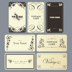 Sticker - Vintage Business Card Collection