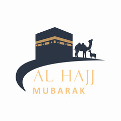 AL Hajj Mubarak Design Vector