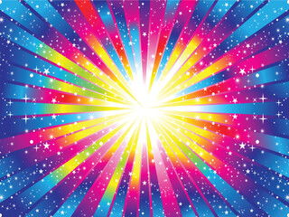 Poster - abstract colorful rainbow background vector illustration