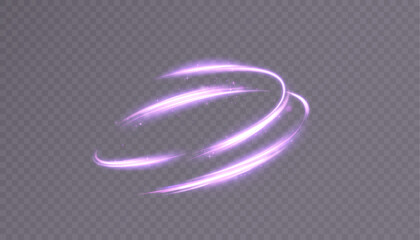 Aufkleber - A bright plume of luminous rays swirling in a fast spiraling motion. Light golden swirl. Luminous line curve light effect. Vector