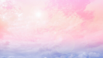 fantasy sky background and pastel color.