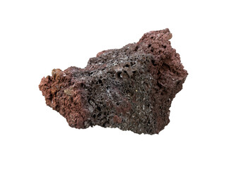 Poster - Abstract rock element. Rough stone isolated