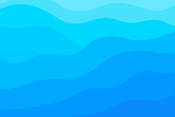 Wall Mural - blue wave water background vector curve wallpaper presentation education business design ocean sea o