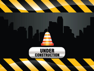 Poster - abnstract shiny construction background vector illustration