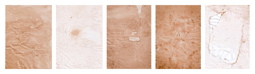 Poster - Set of old paper texture. Vintage paper collection