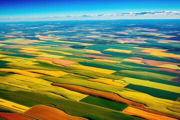 Wall Mural - natural landscape of outdoor farms