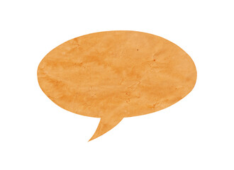 Poster - Retro bubble text paper isolated