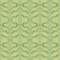 Poster - Vintage Pattern. Illustration on green background for design