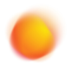 Poster - Abstract blurry orange gradient isolated