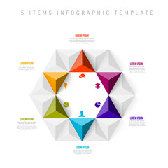 Poster - Multipurpose Infographic template with six elements