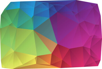 Poster - abstract wrinkled colorful vector background